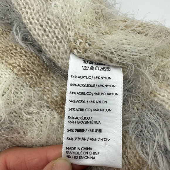 Urban Outfitters Neutral Eyelet Infinity Scarf Tan Beige - Picture 4 of 8